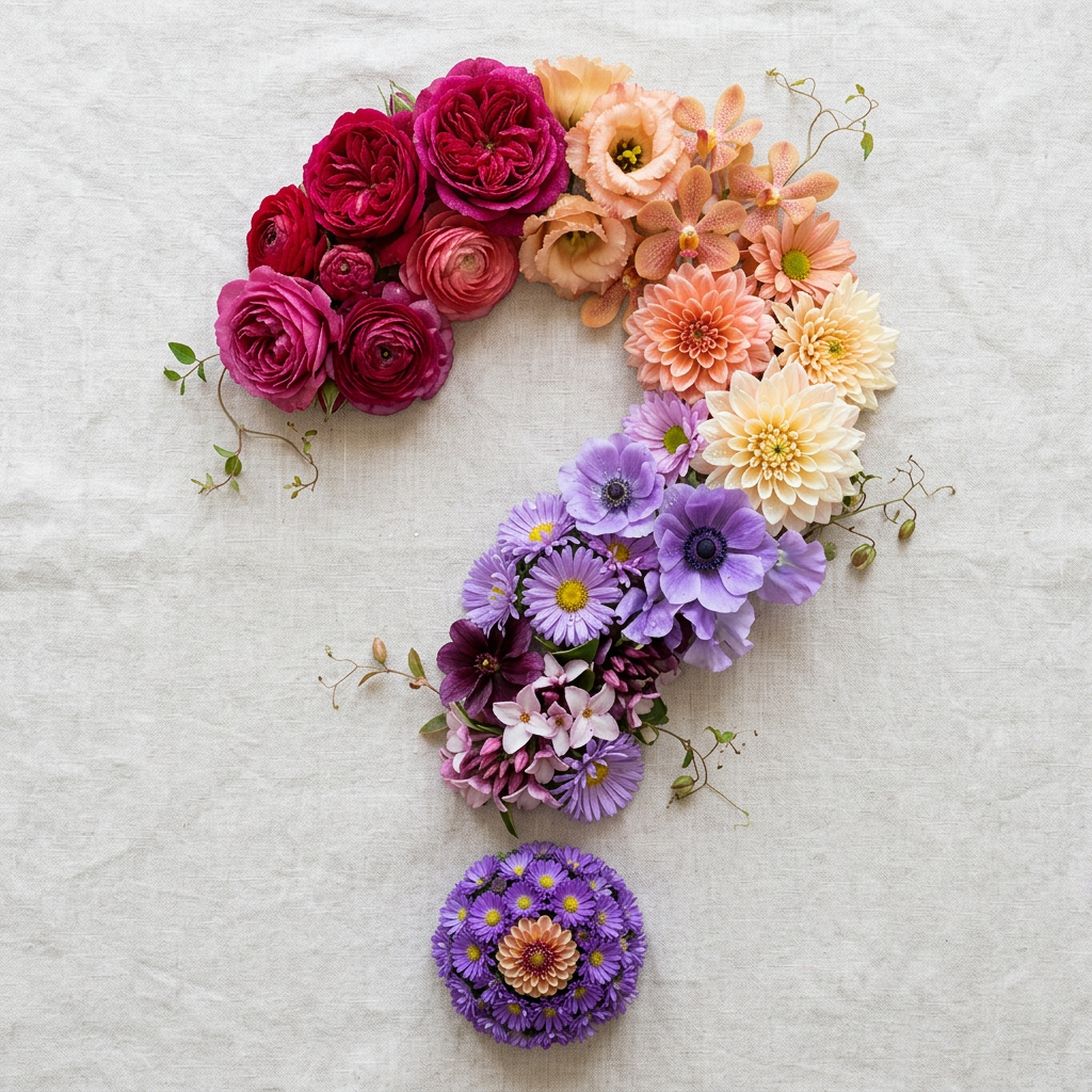 Firefly_Gemini Flash_beautiful flower question mark 670362 (1) *Market Pick*